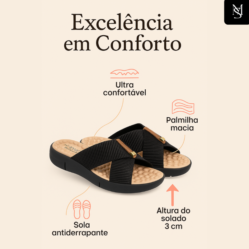 Sandália Ms Confort Elegance