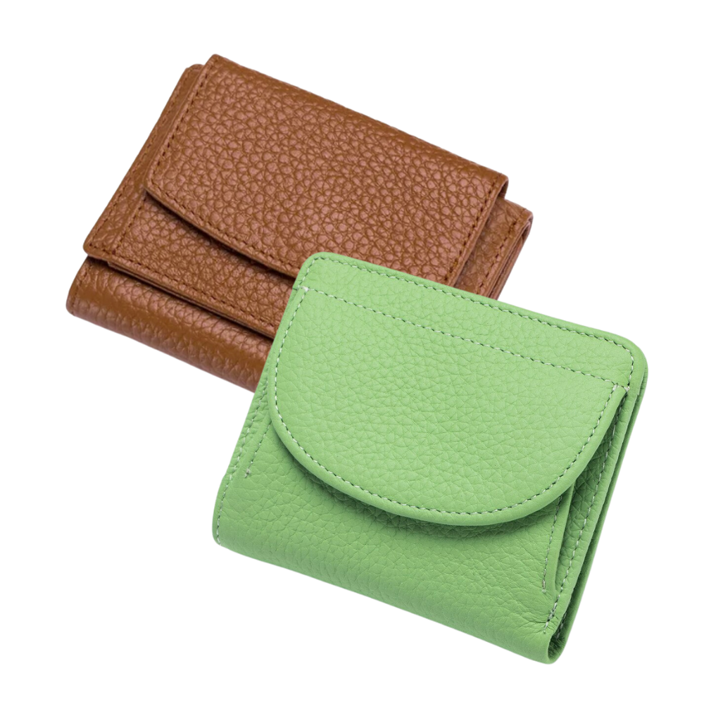 Carteira Feminina de Couro Anti-Roubo - Compre 1 leve 2