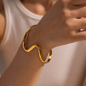 Bracelete Feminino Ondas