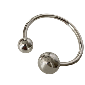 Bracelete Feminino Liso 2 Esferas