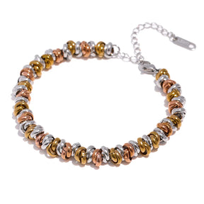 Pulseira Feminina com Elos Entrelaçados