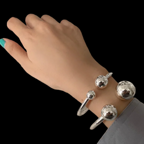 Bracelete Feminino Liso 2 Esferas