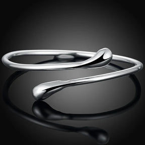 Pulseira Feminina de Aro com Pontas em Gota