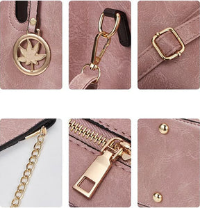 Bolsa em Couro Genuino + 2 Carteiras de Brinde - Luvy Premium
