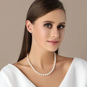 Colar Feminino de Pérolas de Água Doce Naturais (Barroca)