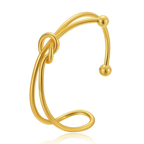 Pulseira Dura Feminina Laço com Esferas