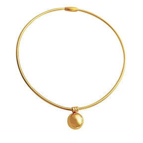 Gargantilha Feminina Choker com Pingente Bola