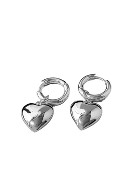 Brinco Feminino Coração Pendurado