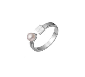 Anel Ajustável Feminino Luck com Pérola