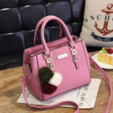 Yogodlns PU Couro Senhoras Bolsas Mulheres Bolsa Vintage Plush Tassel Messenger Bags Tote Boston Shoulder Crossbody Bag