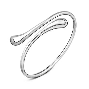 Pulseira Feminina de Aro com Pontas em Gota