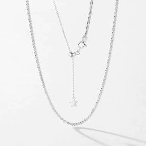 Colar Feminino de Prata Reflexo das Estrelas