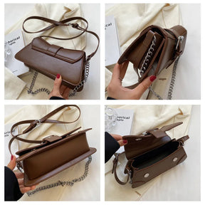 Bolsa Lady Flap com Corrente Luxuosa