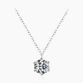 Colar Feminino de Prata Ponto de Luz Cravejado