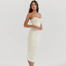 Vestes sensuais sem alças monocromáticas femininas, elegante, sem mangas, slim fit, moda feminina, feriado, festa noturna, outono