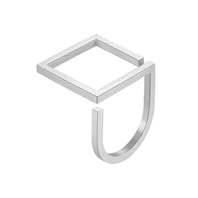 Anel Ajustável Feminino Geométrico Architetto