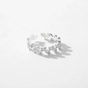 Anel Feminino Ajustável Pequenas Pétalas com Zircônia