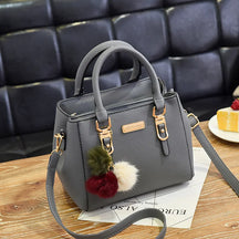 Yogodlns PU Couro Senhoras Bolsas Mulheres Bolsa Vintage Plush Tassel Messenger Bags Tote Boston Shoulder Crossbody Bag