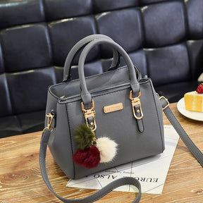 Yogodlns PU Couro Senhoras Bolsas Mulheres Bolsa Vintage Plush Tassel Messenger Bags Tote Boston Shoulder Crossbody Bag