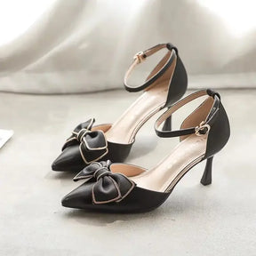 Salto médio sapatos femininos tendência dedo do pé apontado borboleta stilettos elegante vestido casamentos festa de noiva branco designer
