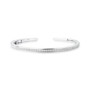 Bracelete Feminino Articulado de Carré de Zircônias
