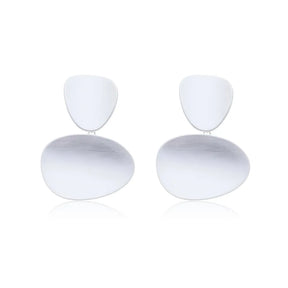 Brinco Feminino Curve Plate Fosco